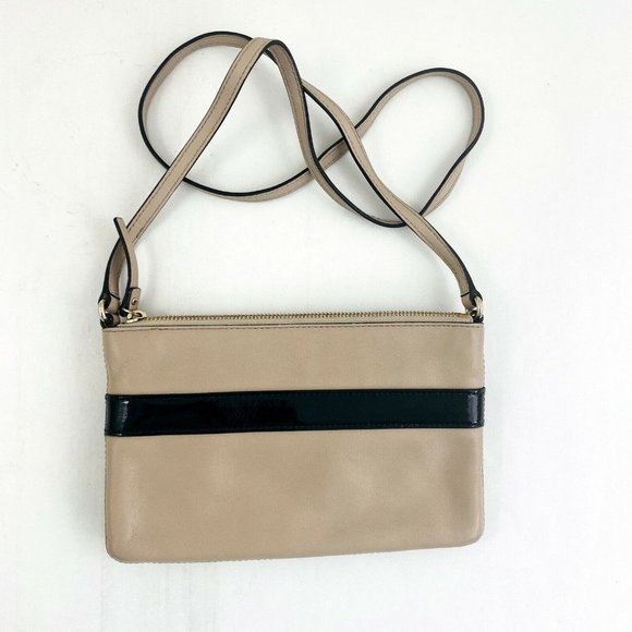 Kate Spade Janelle Small Crossbody Bag Nude Black - Picture 3 of 10